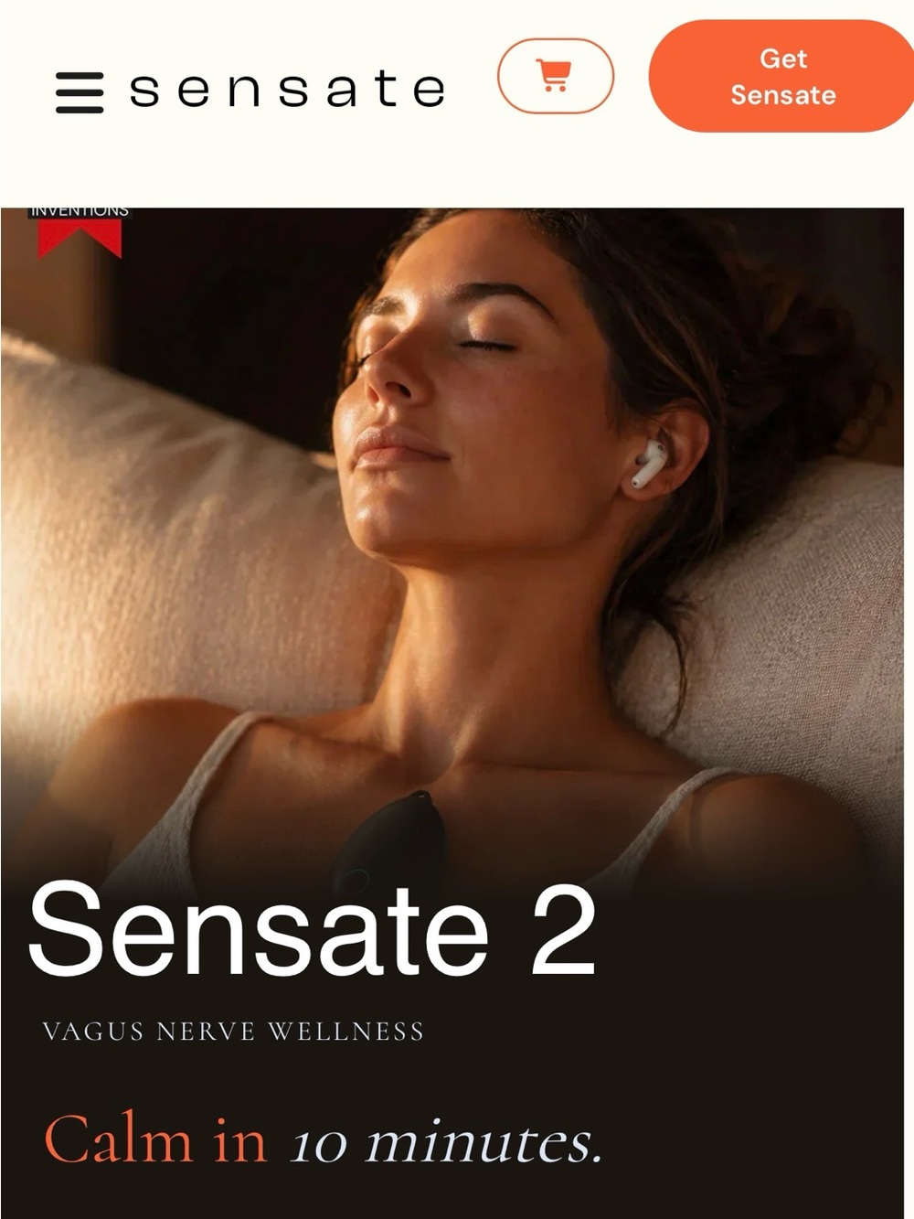 Sensate 2 - Vagus Nerve Wellness - Calm in 10 minutes